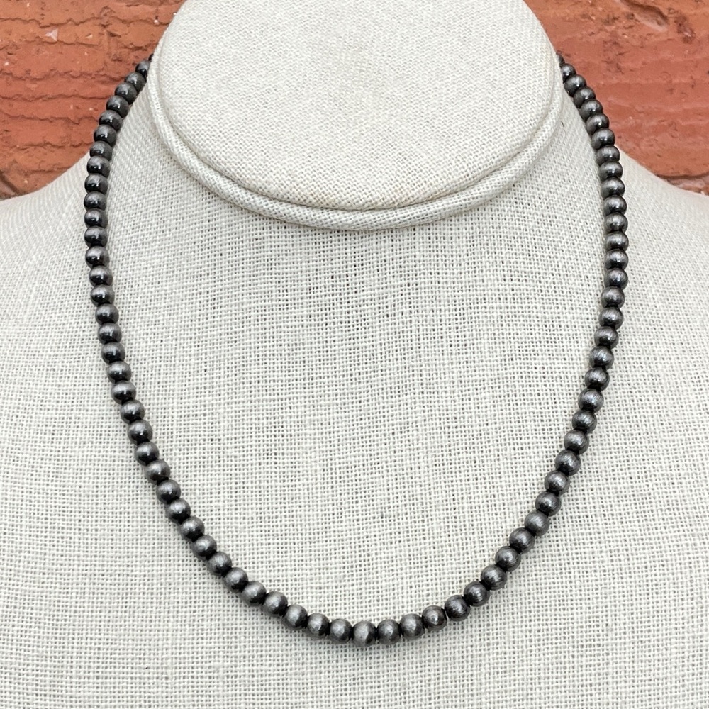 5mm Navajo Style Pearl Necklace